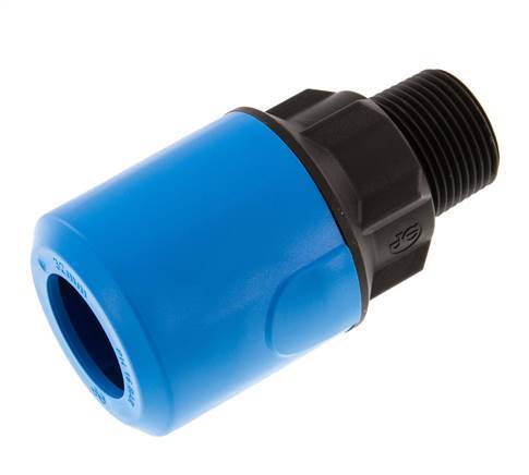 32mm x R1'' Push-in Fitting with Male Threads POM/PA NBR