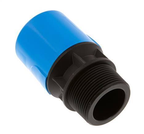 32mm x R1 1/2'' Push-in Fitting with Male Threads PA/POM NBR