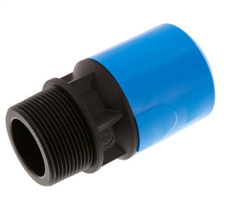 32mm x R1 1/2'' Push-in Fitting with Male Threads PA/POM NBR