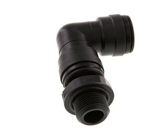 22mm x G3/4'' 90deg Elbow Push-in Fitting with Male Threads POM NBR Rotatable