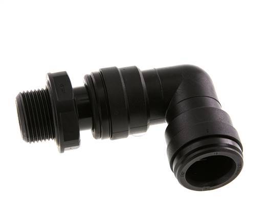 22mm x G3/4'' 90deg Elbow Push-in Fitting with Male Threads POM NBR Rotatable