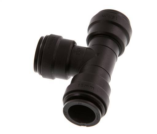 15mm Tee Push-in Fitting POM NBR FDA