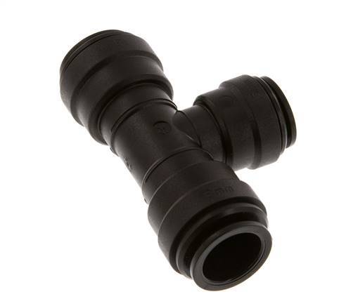 15mm x 18mm Tee Push-in Fitting POM NBR FDA