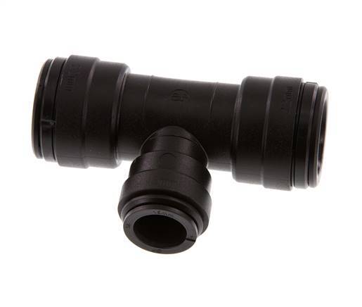 15mm x 22mm Tee Push-in Fitting POM NBR FDA