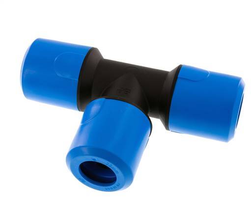 32mm Tee Push-in Fitting PA NBR FDA