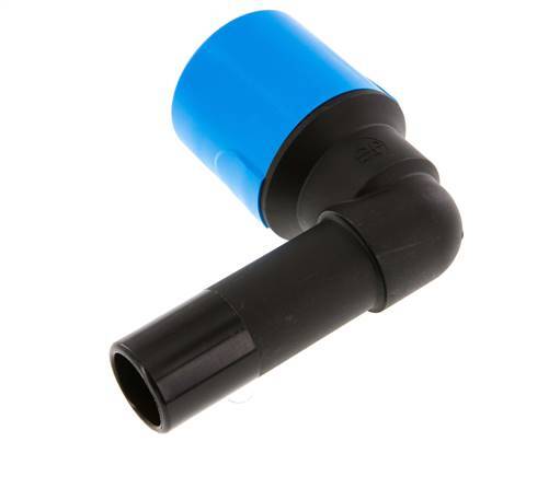32mm 90deg Elbow Push-in Fitting with Plug-in PA/POM NBR