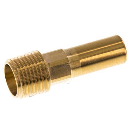 15mm x R1/2'' Plug-in Fitting with Male Threads Brass