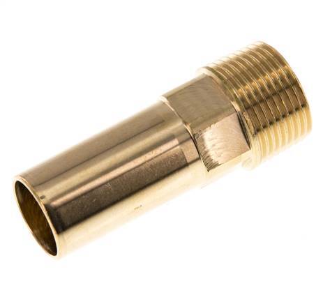 22mm x R3/4'' Plug-in Fitting with Male Threads Brass