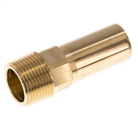 22mm x R3/4'' Plug-in Fitting with Male Threads Brass