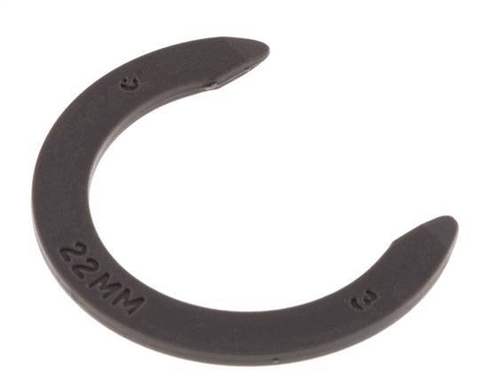 22 mm Collet Locking Clips for Push-in Fittings [20 Pieces]