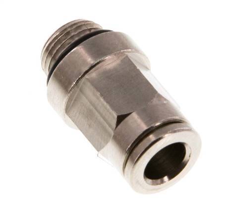 6mm x G1/8'' Push-in Fitting with Male Threads Brass NBR [5 Pieces]