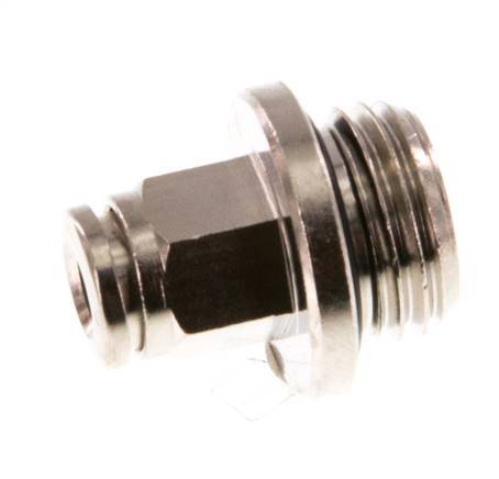 4mm x G1/4'' Push-in Fitting with Male Threads Brass NBR [2 Pieces]