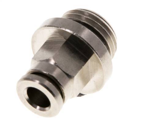 5mm x G1/4'' Push-in Fitting with Male Threads Brass NBR [2 Pieces]