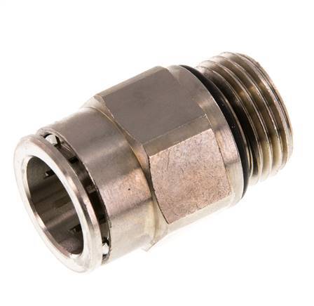 16mm x G1/2'' Push-in Fitting with Male Threads Brass NBR