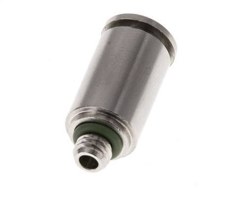 5mm x M 5 Push-in Fitting with Male Threads Brass FKM [2 Pieces]