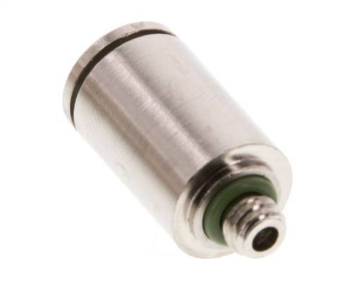 6mm x M 5 Push-in Fitting with Male Threads Brass FKM [2 Pieces]