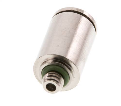 6mm x M 5 Push-in Fitting with Male Threads Brass FKM [2 Pieces]