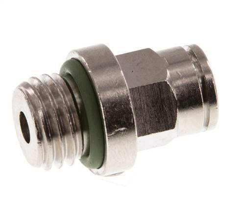 6mm x M 12 x 1.5 Push-in Fitting with Male Threads Brass FKM [2 Pieces]