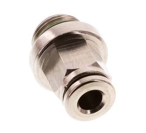 4mm x G1/8'' Push-in Fitting with Male Threads Brass FKM [5 Pieces]
