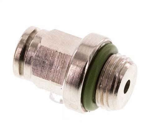 4mm x G1/8'' Push-in Fitting with Male Threads Brass FKM [5 Pieces]