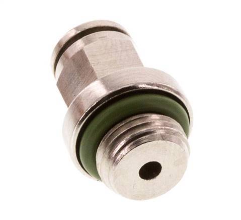 4mm x G1/8'' Push-in Fitting with Male Threads Brass FKM [5 Pieces]