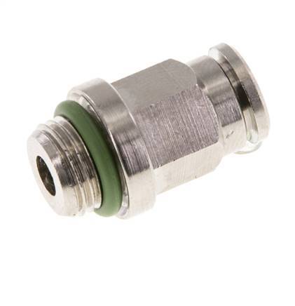 5mm x G1/8'' Push-in Fitting with Male Threads Brass FKM [2 Pieces]