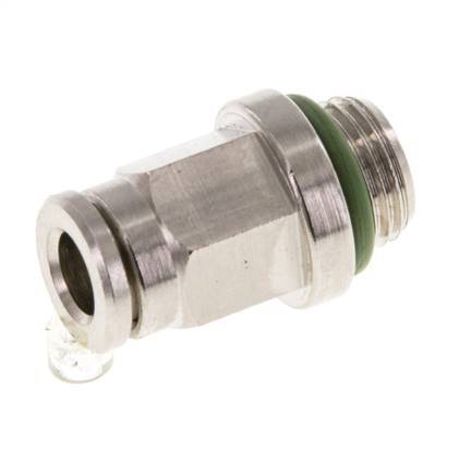 5mm x G1/8'' Push-in Fitting with Male Threads Brass FKM [2 Pieces]