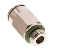 8mm x G1/8'' Push-in Fitting with Male Threads Brass FKM [2 Pieces]