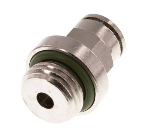 6mm x G1/4'' Push-in Fitting with Male Threads Brass FKM [2 Pieces]