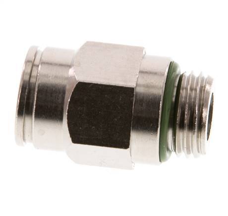 10mm x G1/4'' Push-in Fitting with Male Threads Brass FKM [2 Pieces]