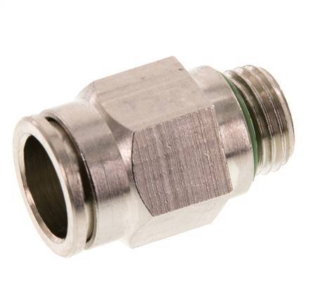 12mm x G1/4'' Push-in Fitting with Male Threads Brass FKM [2 Pieces]