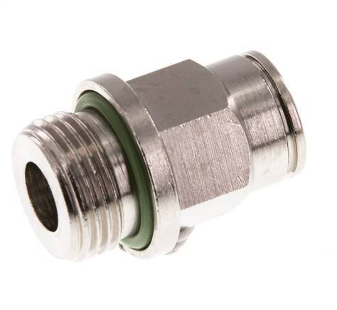 10mm x G3/8'' Push-in Fitting with Male Threads Brass FKM [2 Pieces]