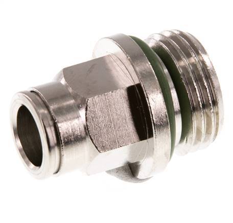10mm x G1/2'' Push-in Fitting with Male Threads Brass FKM