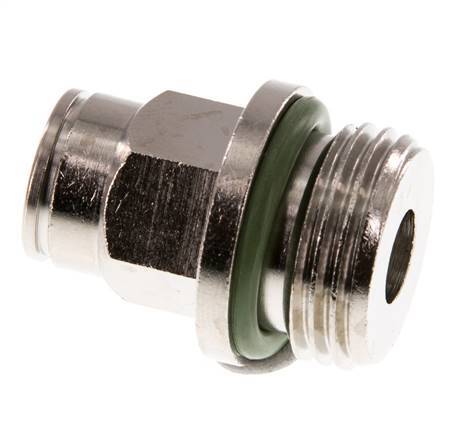 10mm x G1/2'' Push-in Fitting with Male Threads Brass FKM
