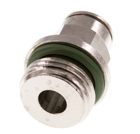 10mm x G1/2'' Push-in Fitting with Male Threads Brass FKM