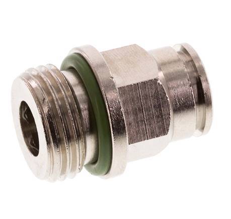 12mm x G1/2'' Push-in Fitting with Male Threads Brass FKM [2 Pieces]