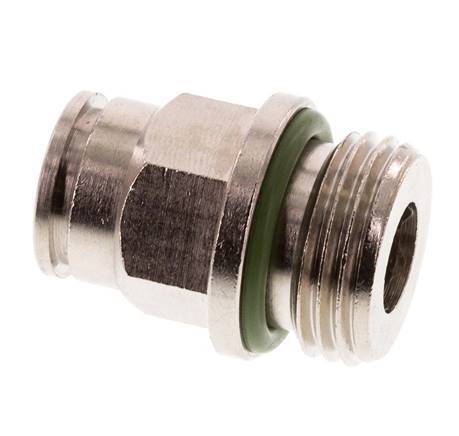 12mm x G1/2'' Push-in Fitting with Male Threads Brass FKM [2 Pieces]