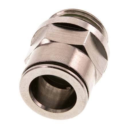 14mm x G1/2'' Push-in Fitting with Male Threads Brass FKM