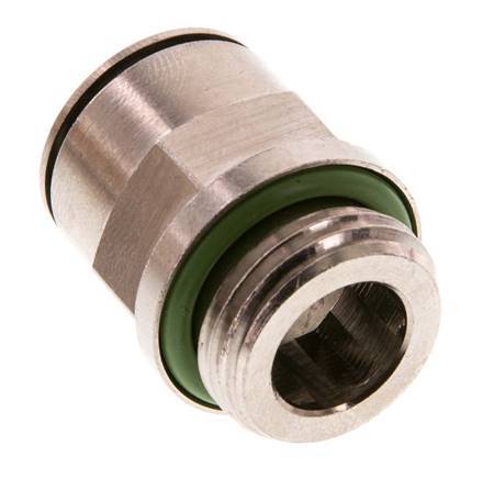 14mm x G1/2'' Push-in Fitting with Male Threads Brass FKM