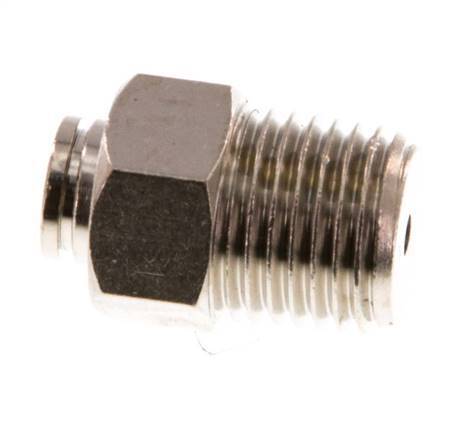 4mm x R1/4'' Push-in Fitting with Male Threads Brass NBR [2 Pieces]