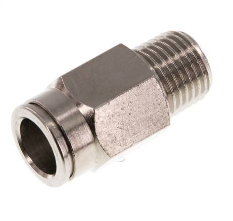 10mm x R1/4'' Push-in Fitting with Male Threads Brass NBR [2 Pieces]