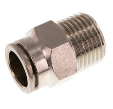 14mm x R1/2'' Push-in Fitting with Male Threads Brass NBR