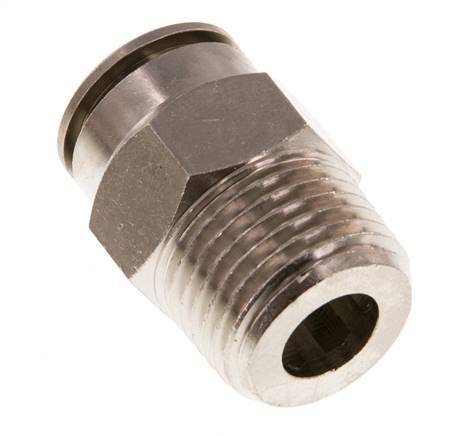 14mm x R1/2'' Push-in Fitting with Male Threads Brass NBR