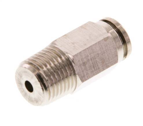 4mm x R1/8'' Push-in Fitting with Male Threads Brass FKM [5 Pieces]