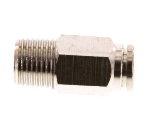 4mm x R1/8'' Push-in Fitting with Male Threads Brass FKM [5 Pieces]