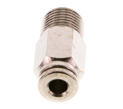 4mm x R1/8'' Push-in Fitting with Male Threads Brass FKM [5 Pieces]