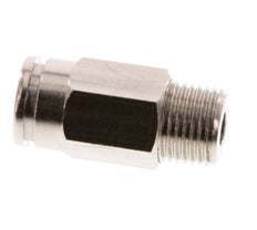 6mm x R1/8'' Push-in Fitting with Male Threads Brass FKM [5 Pieces]