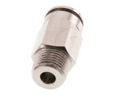 6mm x R1/8'' Push-in Fitting with Male Threads Brass FKM [5 Pieces]