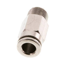 6mm x R1/8'' Push-in Fitting with Male Threads Brass FKM [5 Pieces]