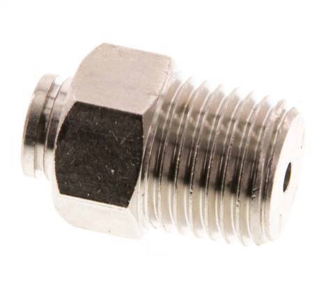 4mm x R1/4'' Push-in Fitting with Male Threads Brass FKM [2 Pieces]